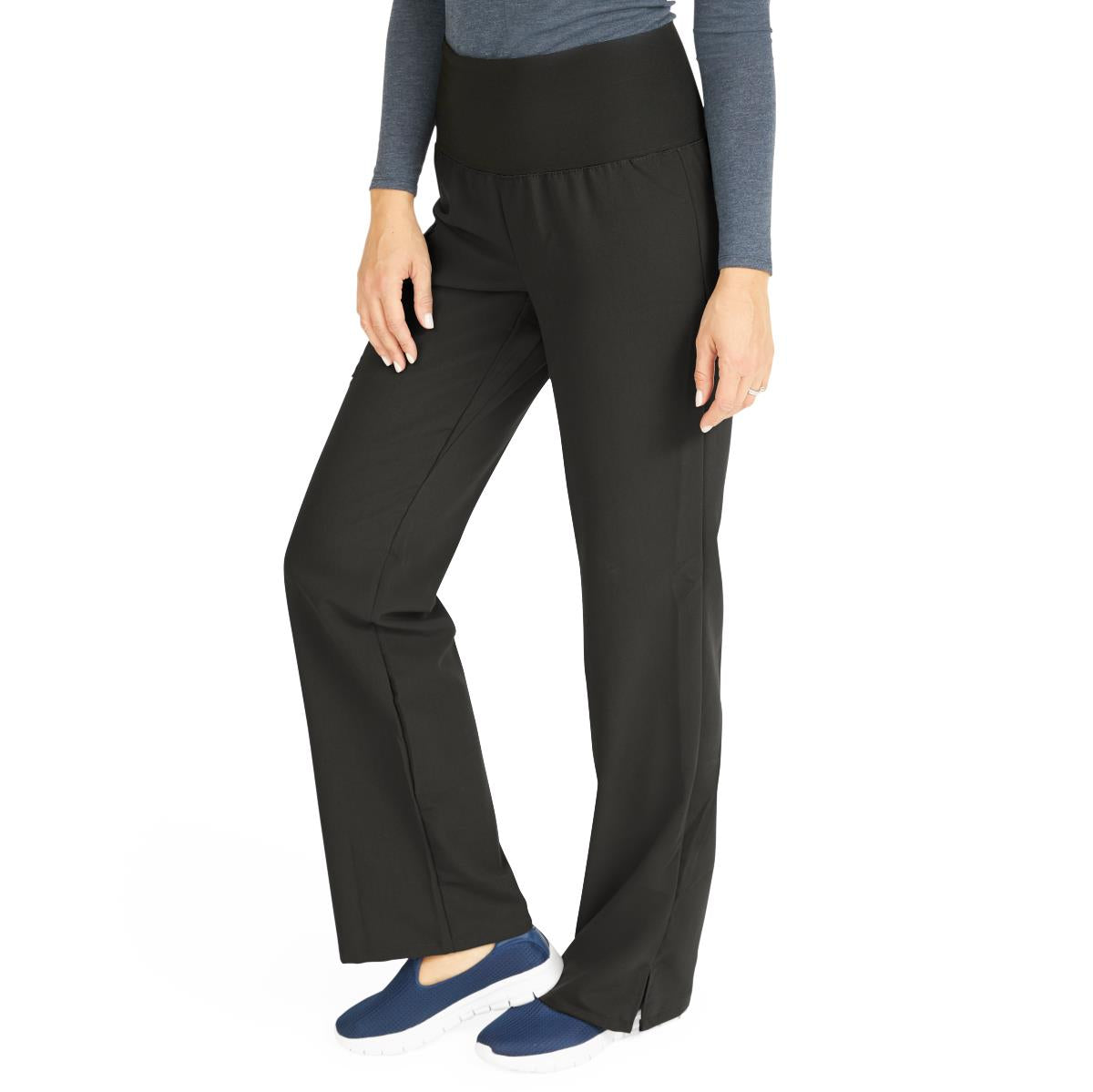 Ocean AVE Women's Wide Waistband Stretch Scrub Pants - Tall Length (Style 5560)