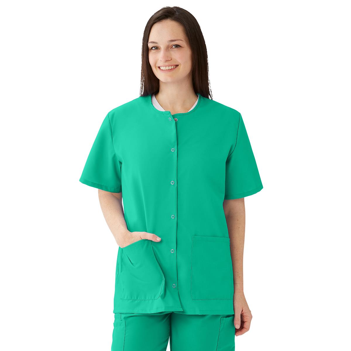 AngelStat Women's Snap-Front Scrub Tops (Style 850)