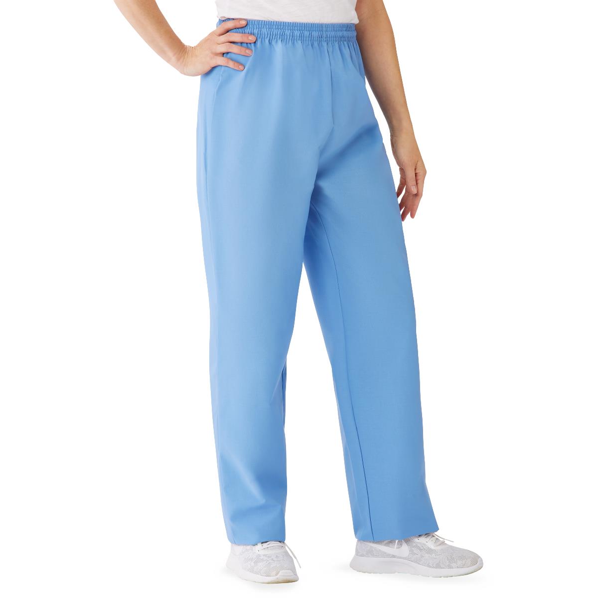 AngelStat Women's Elastic Waist Scrub Pants with Inside Drawcord (Style 854)