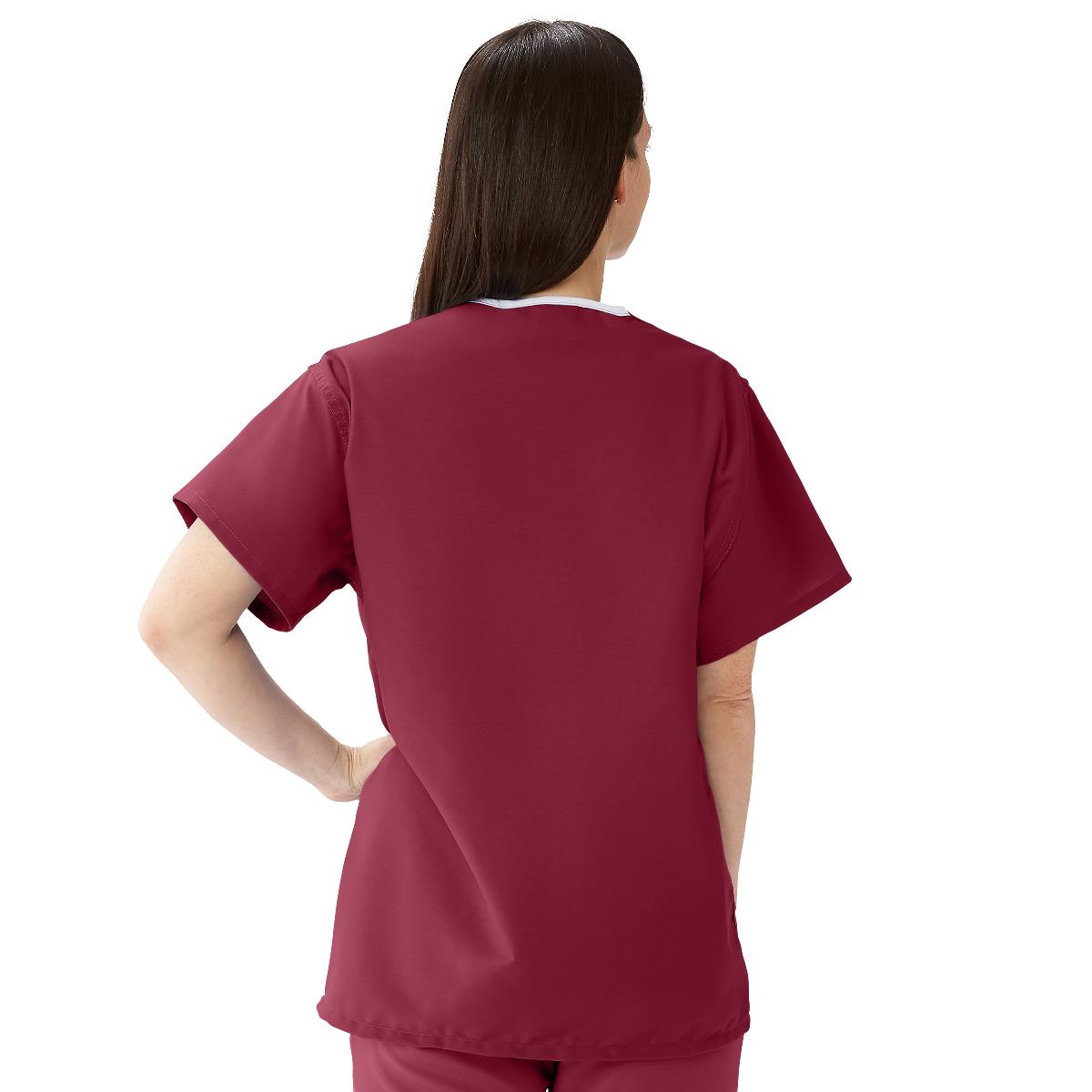 ComfortEase Unisex Reversible 1-Pocket Scrub Tops (Style 910)