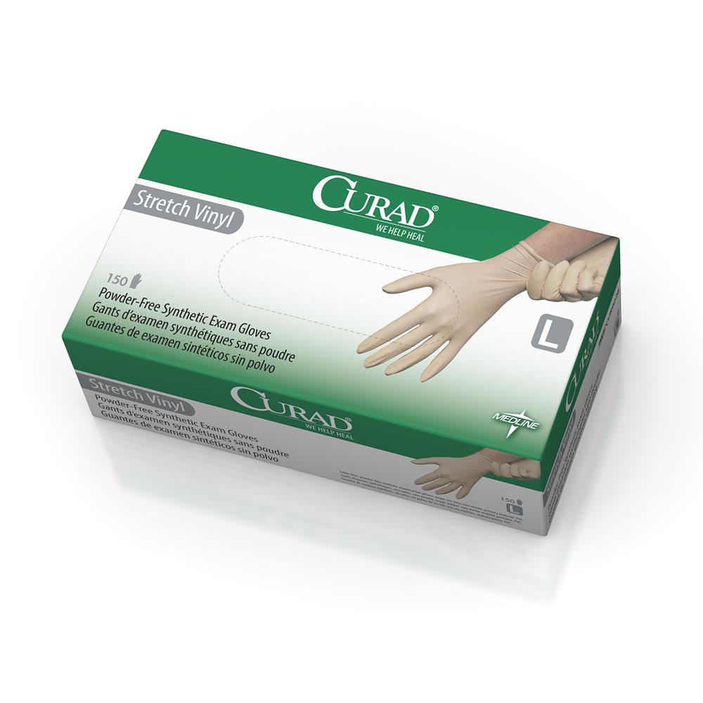 CURAD Stretch Vinyl Exam Gloves