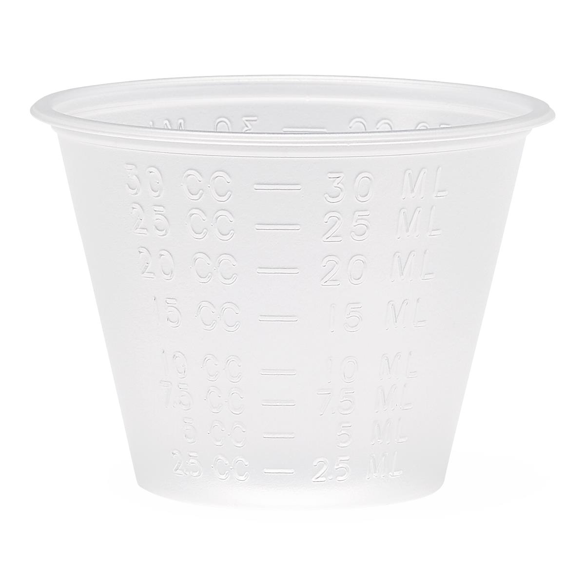 Medline Nonsterile Graduated Plastic Medicine Cups