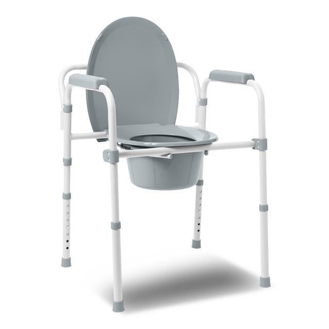 Medline 3-in-1 Elongated Folding Commode - BeHope
