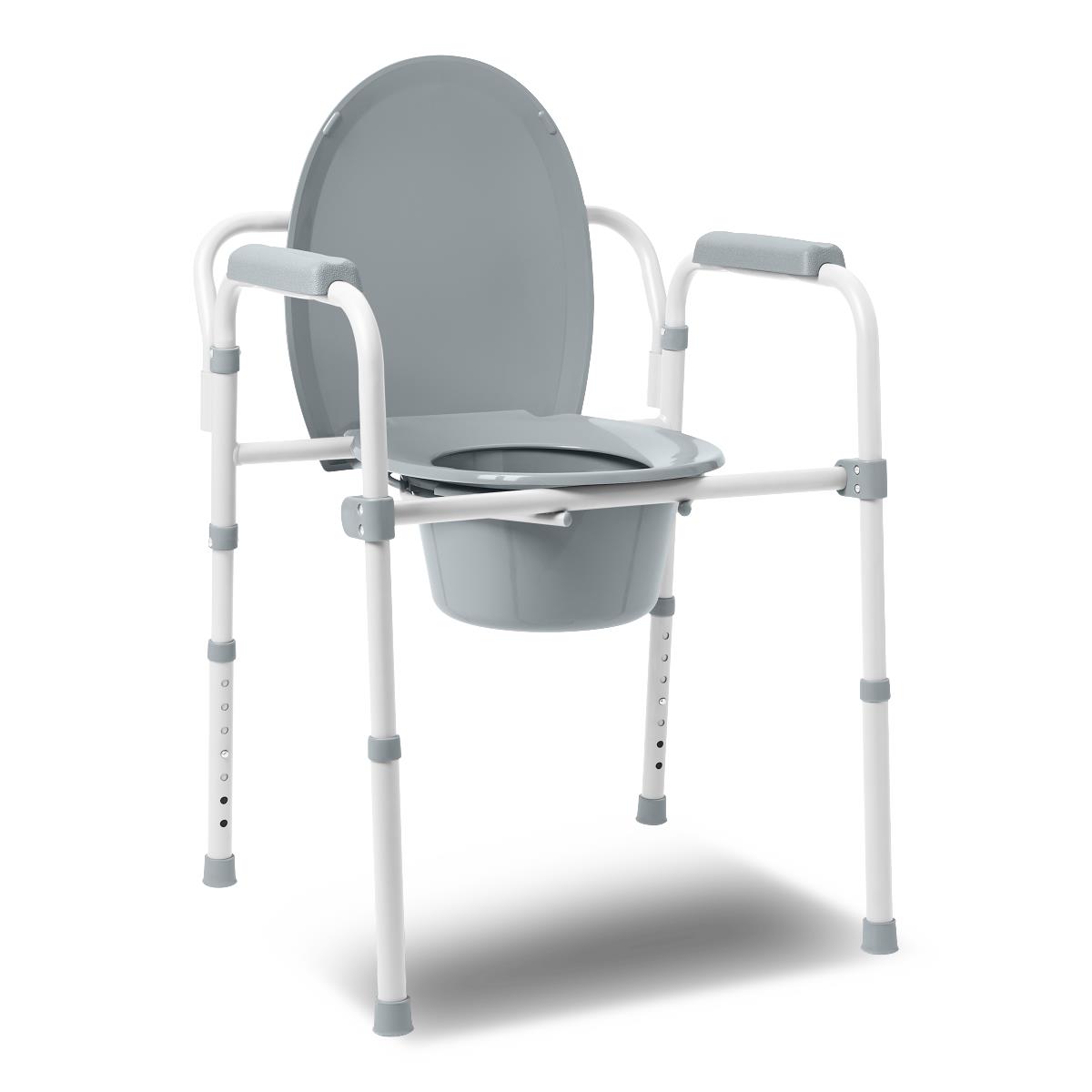 Medline 3-in-1 Elongated Folding Commode