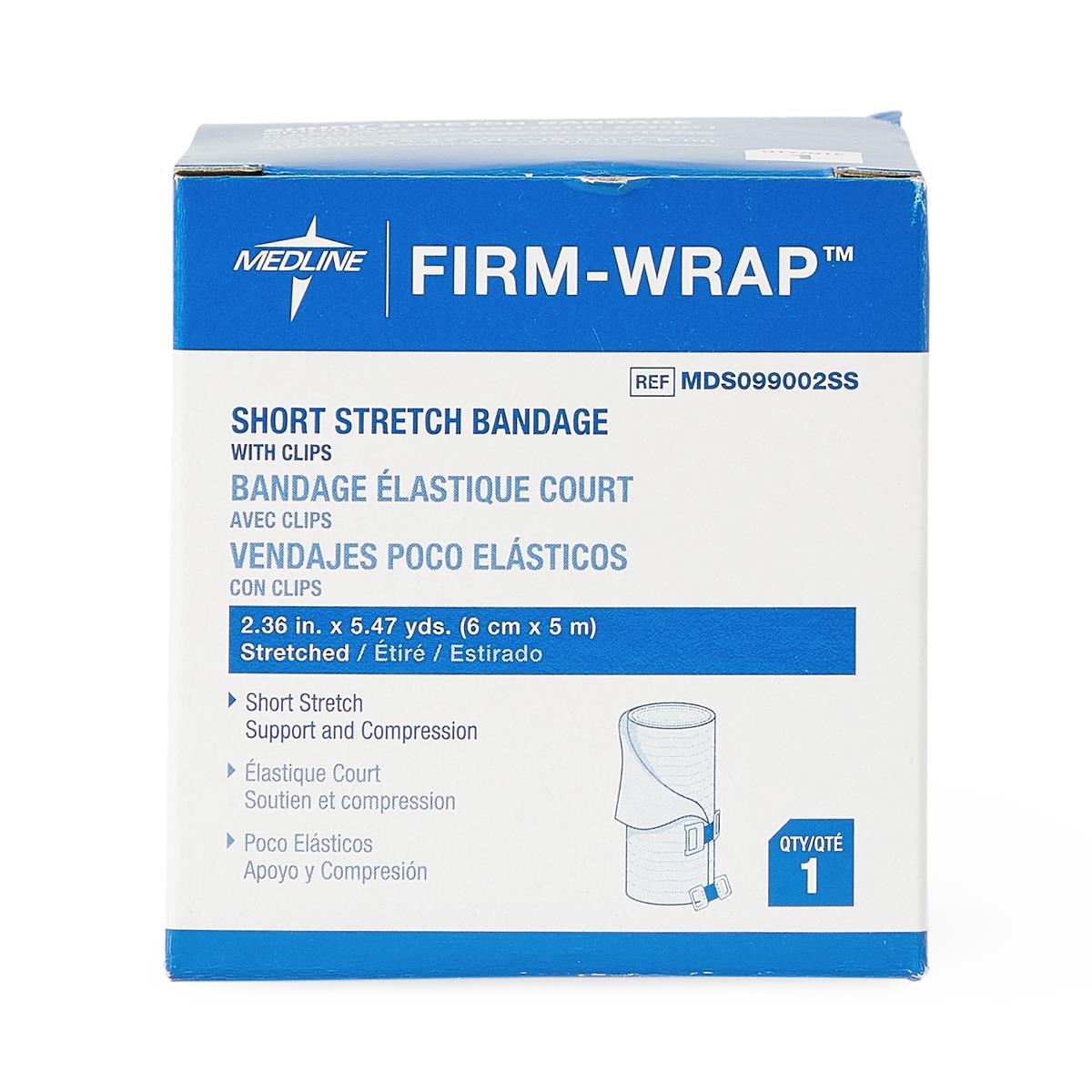Medline Firm-Wrap Short Stretch Bandages
