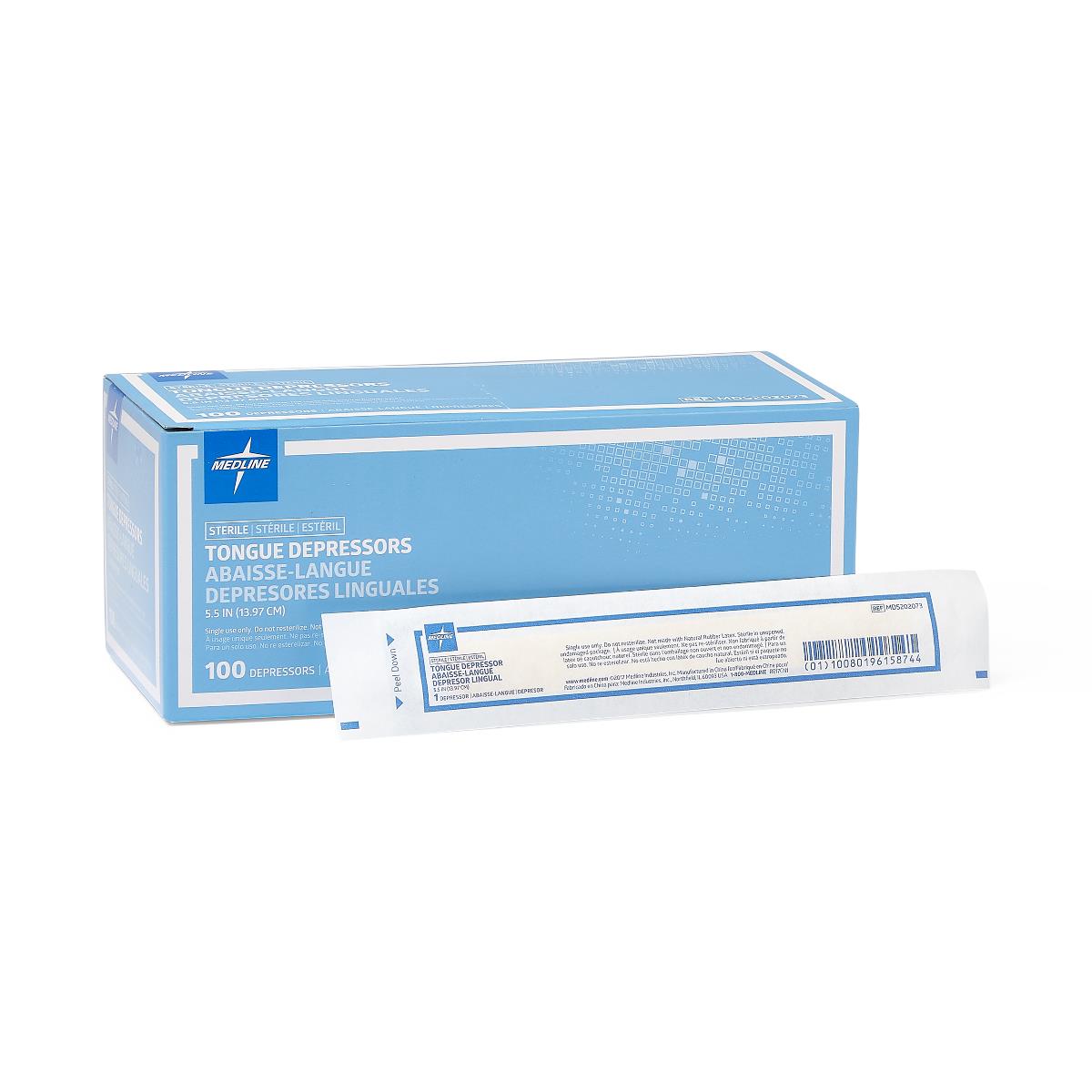 Medline Sterile Tongue Depressors - BeHope