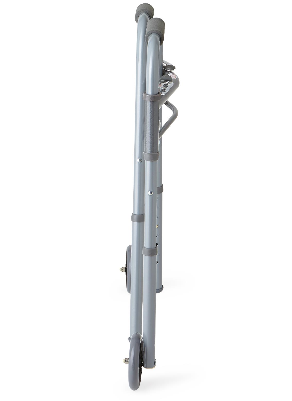 Medline Youth Two-Button Folding Walkers with 5" Wheels