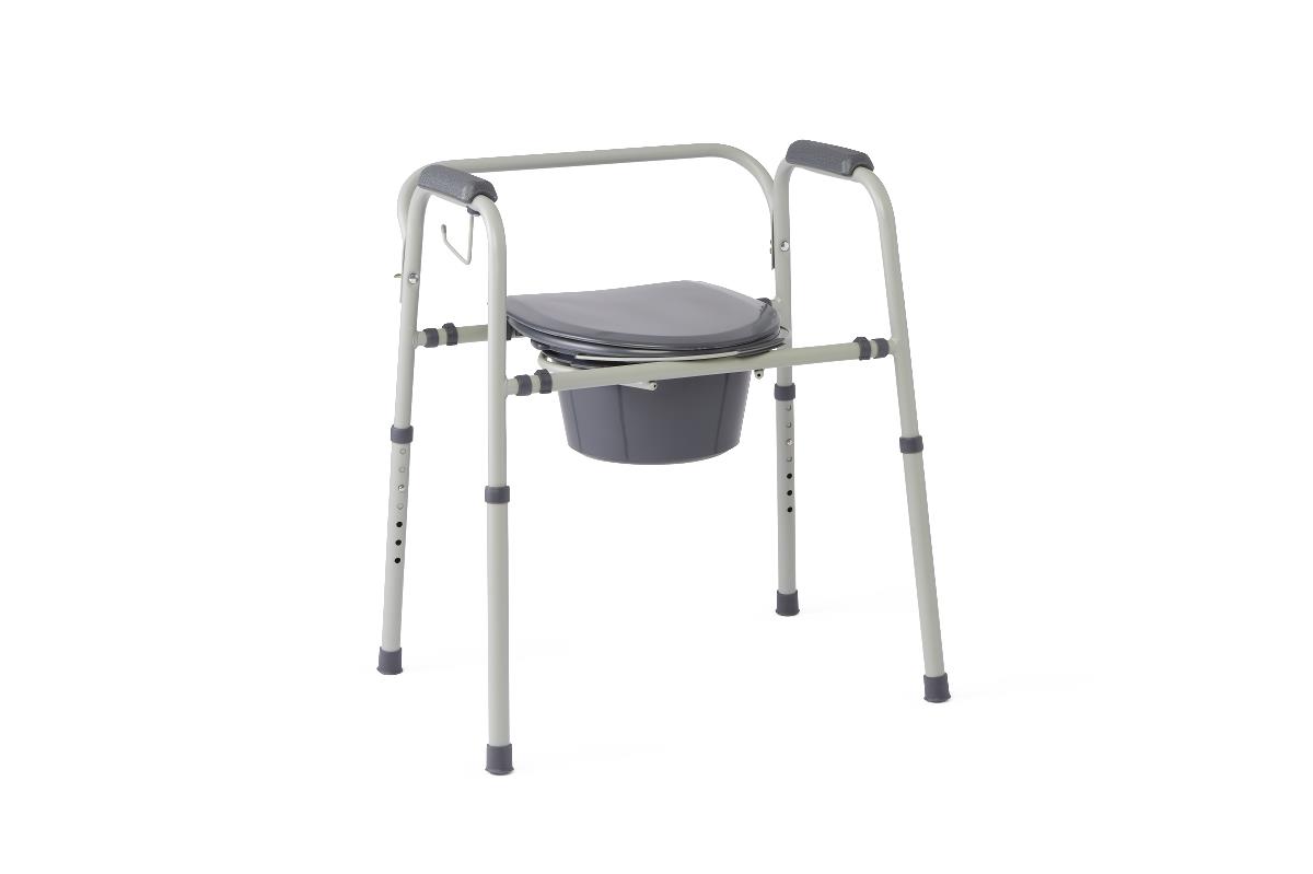 Medline Steel Commode with Microban