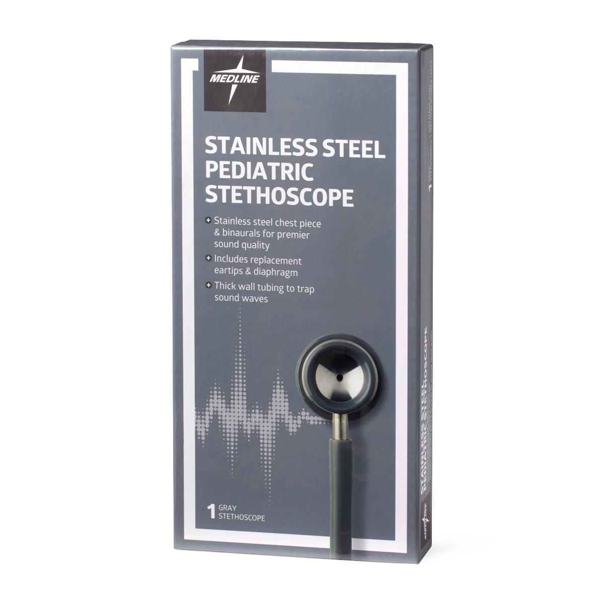 Medline Elite Stainless Steel Pediatric Stethoscopes