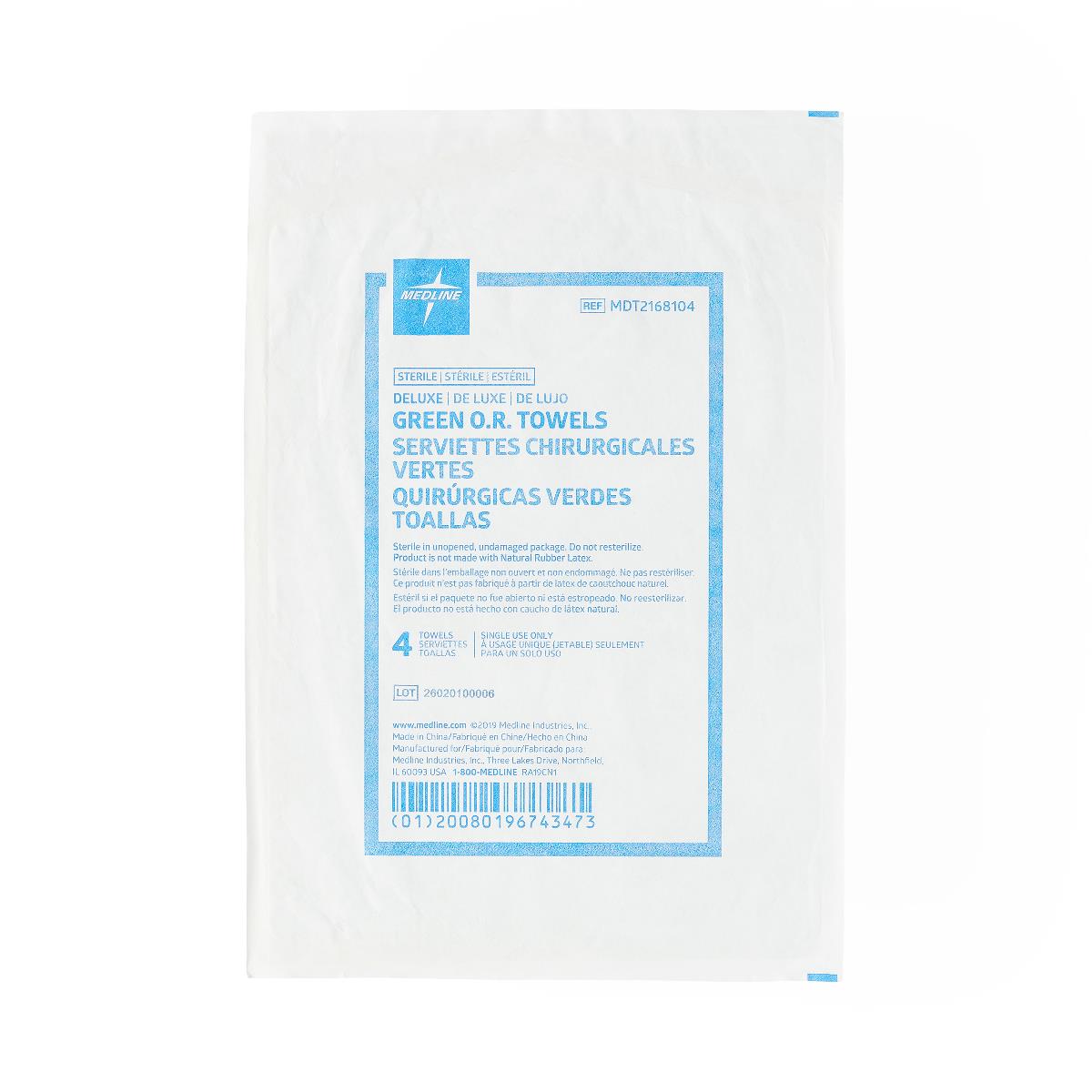 Medline Sterile Disposable OR Towels