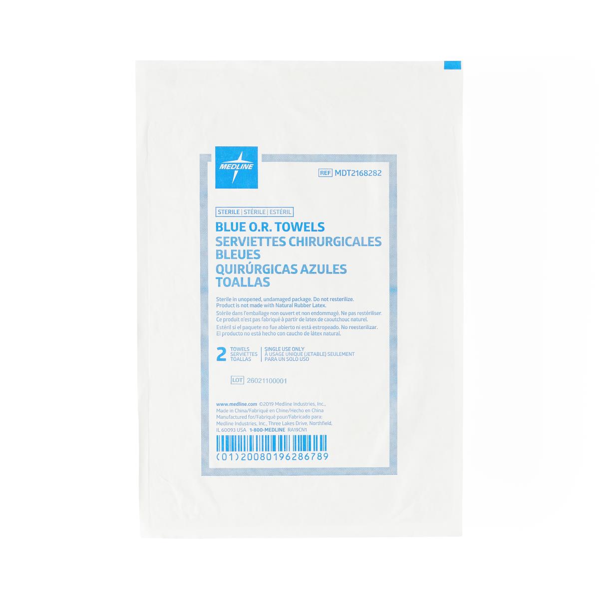 Medline Sterile Disposable OR Towels
