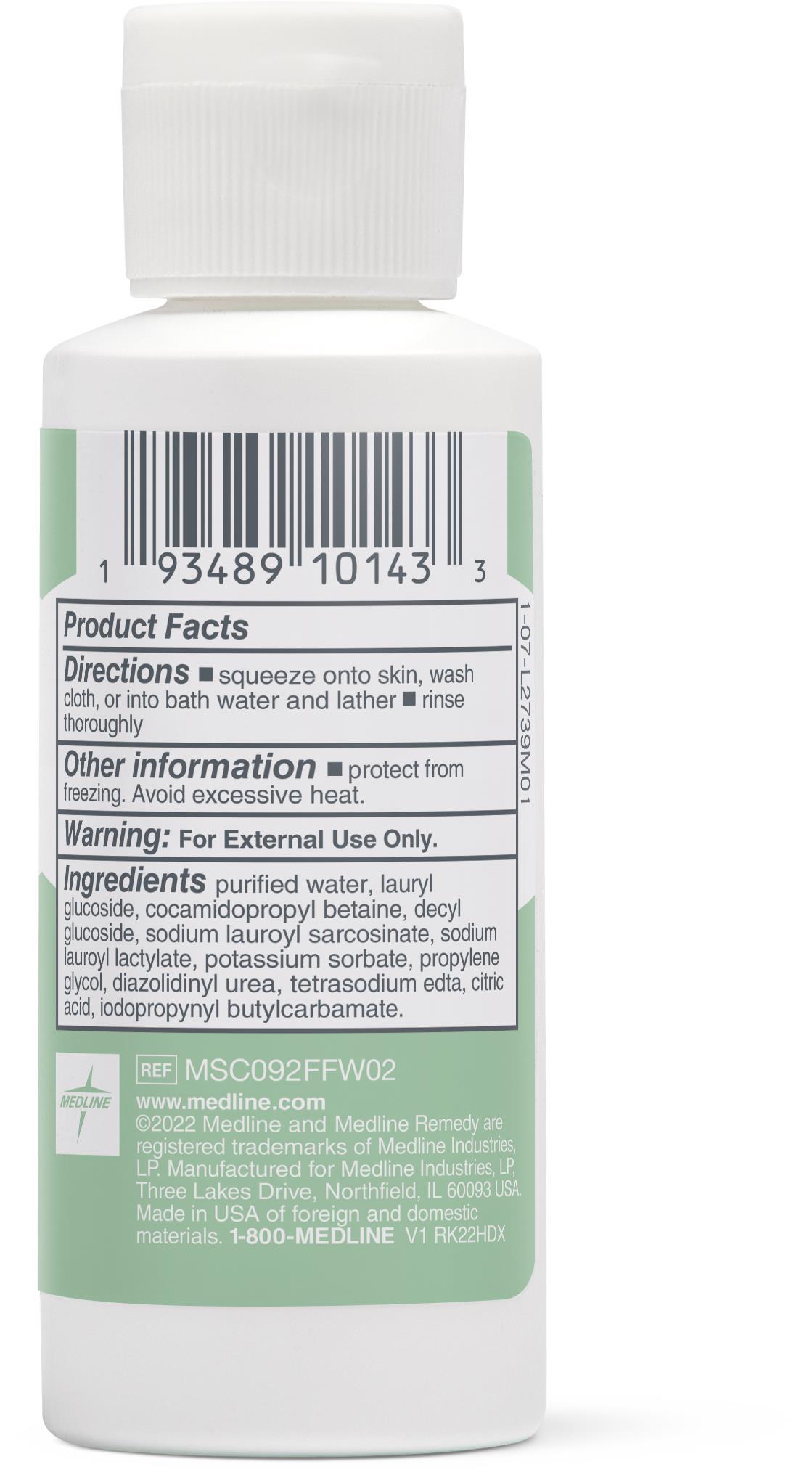 Medline Remedy Baby Shampoo and Body Wash