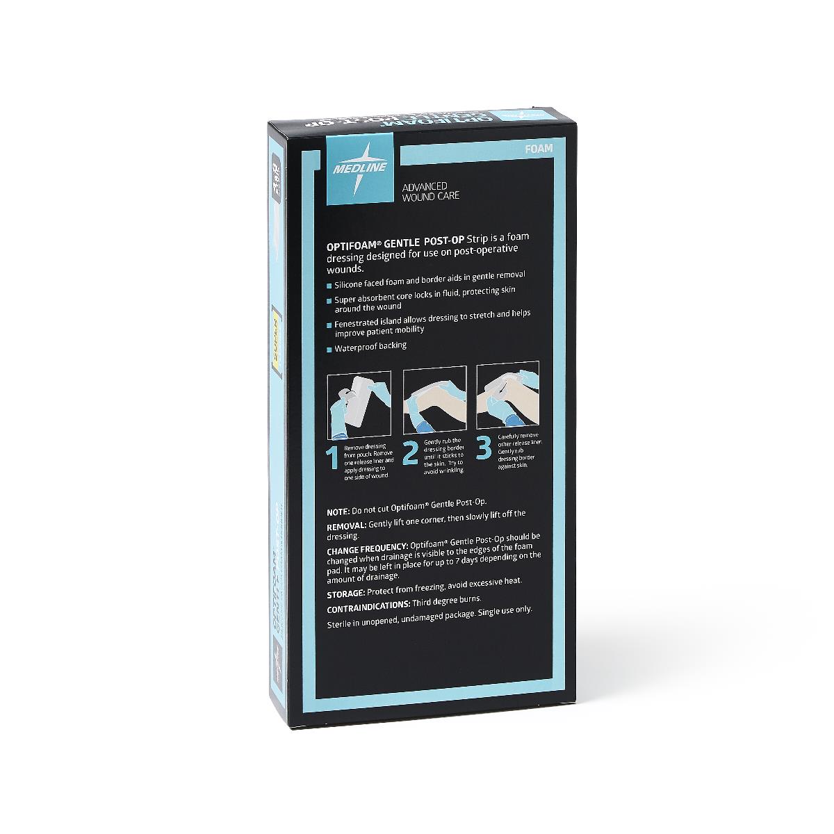 Optifoam Gentle Post-Op Foam Wound Dressings