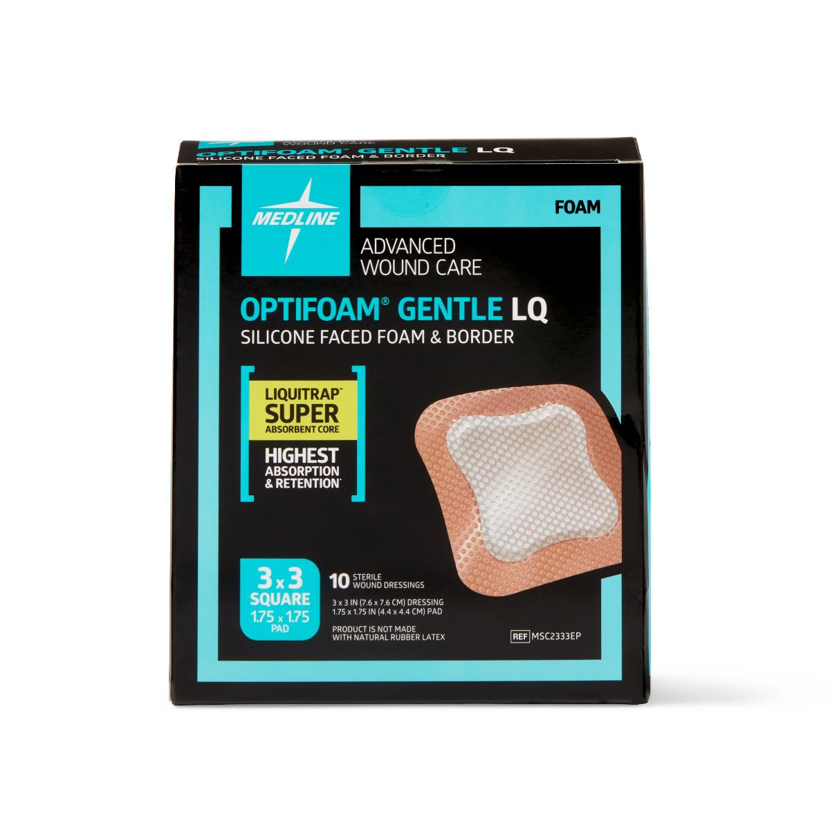 Optifoam Gentle LQ Silicone-Faced Foam Wound Dressings