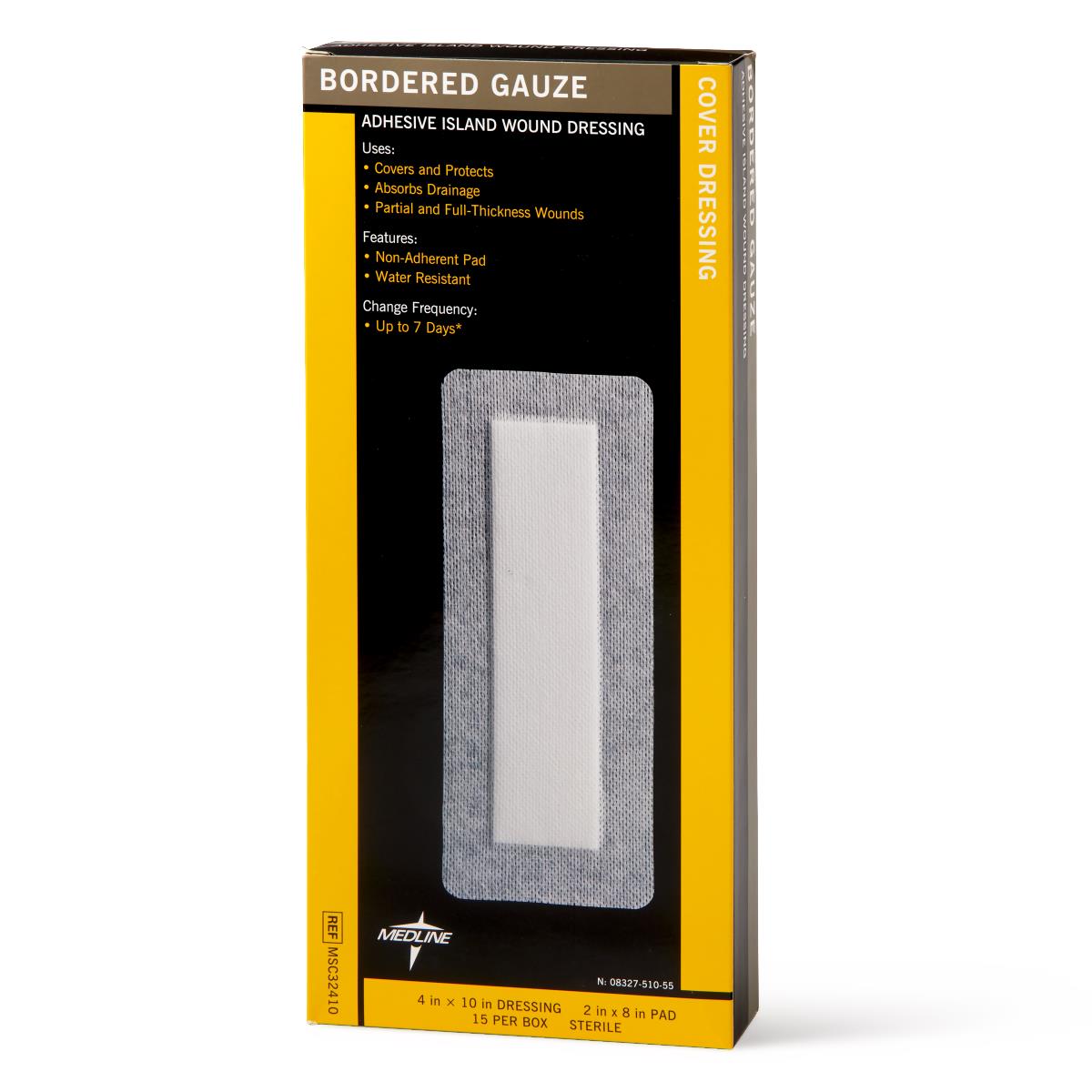 Medline Bordered Gauze Adhesive Island Wound Dressings - BeHope