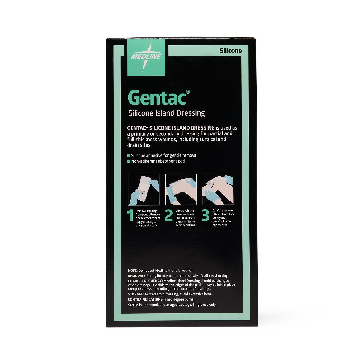 Gentac Silicone Island Wound Dressings