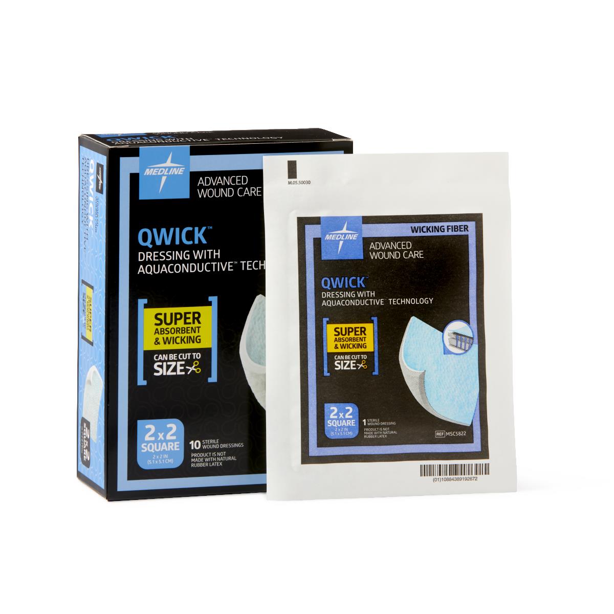 Qwick Nonadhesive Superabsorbent Wound Dressings - BeHope
