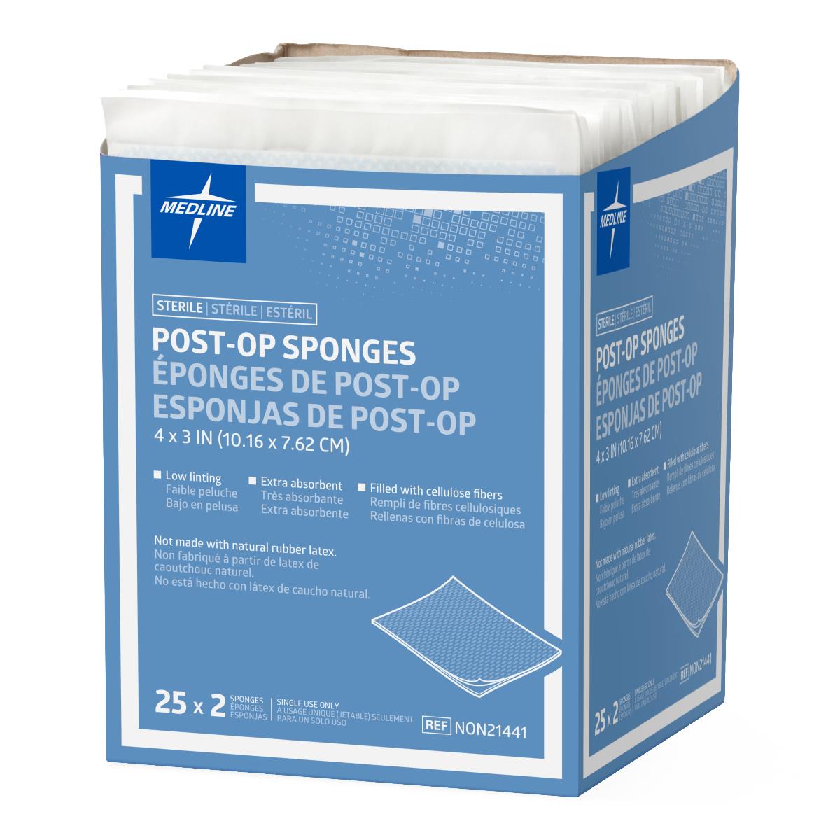 Medline Post-Op Sterile Gauze Sponges