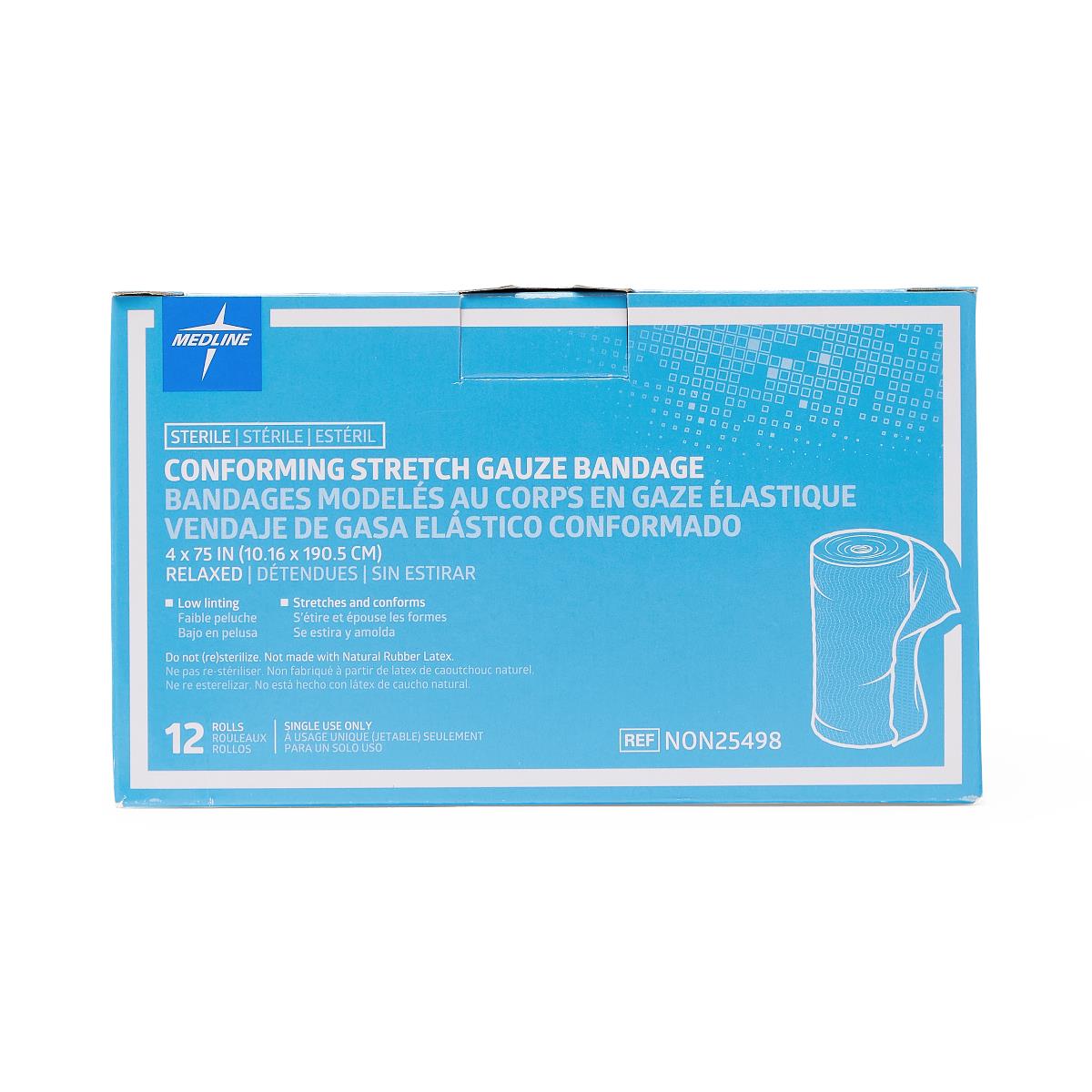 Medline Sterile Conforming Stretch Gauze Bandages