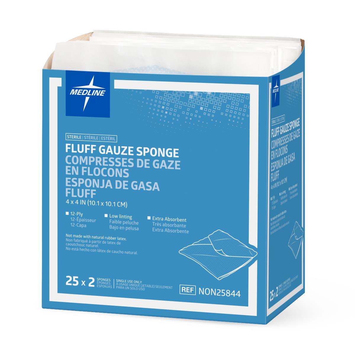Bulkee II Sterile Extra Absorbent Super Fluff Sponge