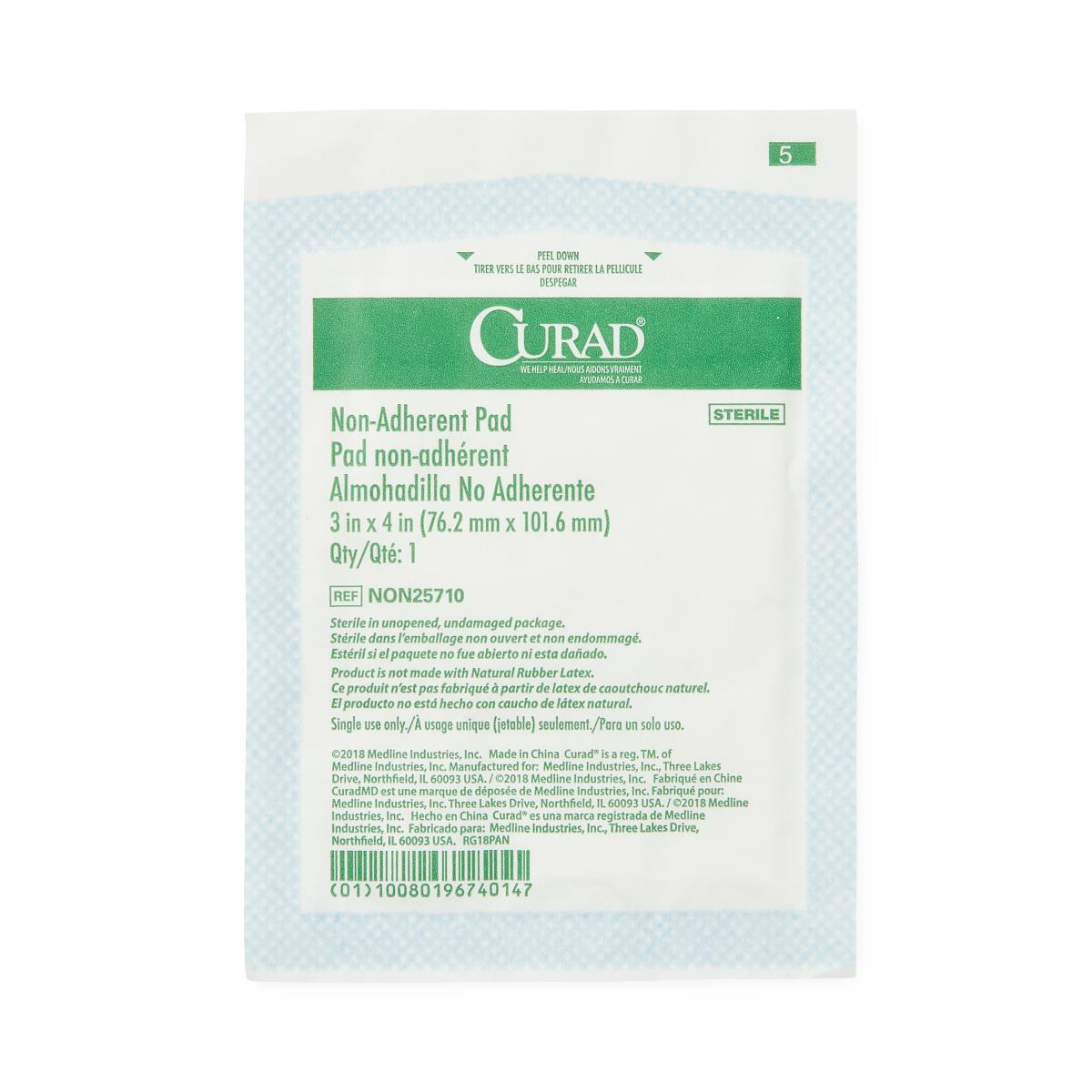 CURAD Sterile Nonadherent Dressing Pads