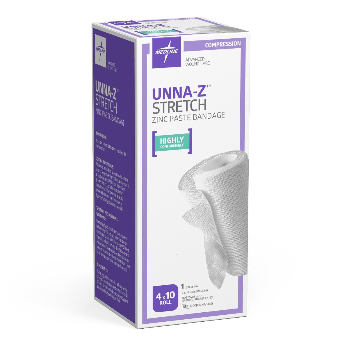 Unna-Z Stretch Zinc Oxide Compression Bandages - BeHope