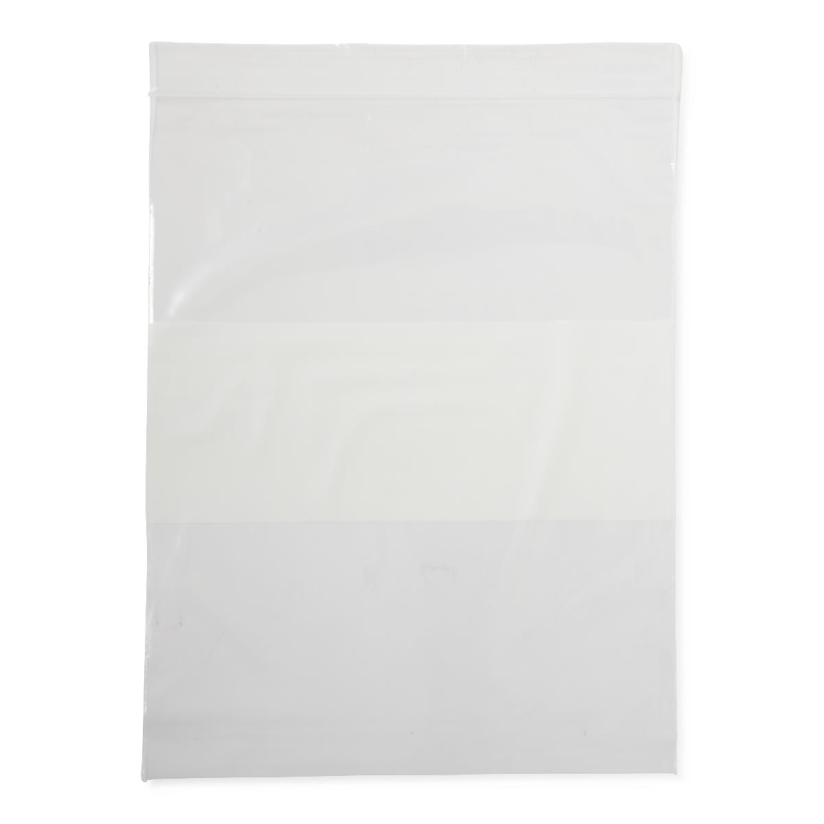 Medline Plastic Zip Closure Bags with White Write-On Block - BeHope