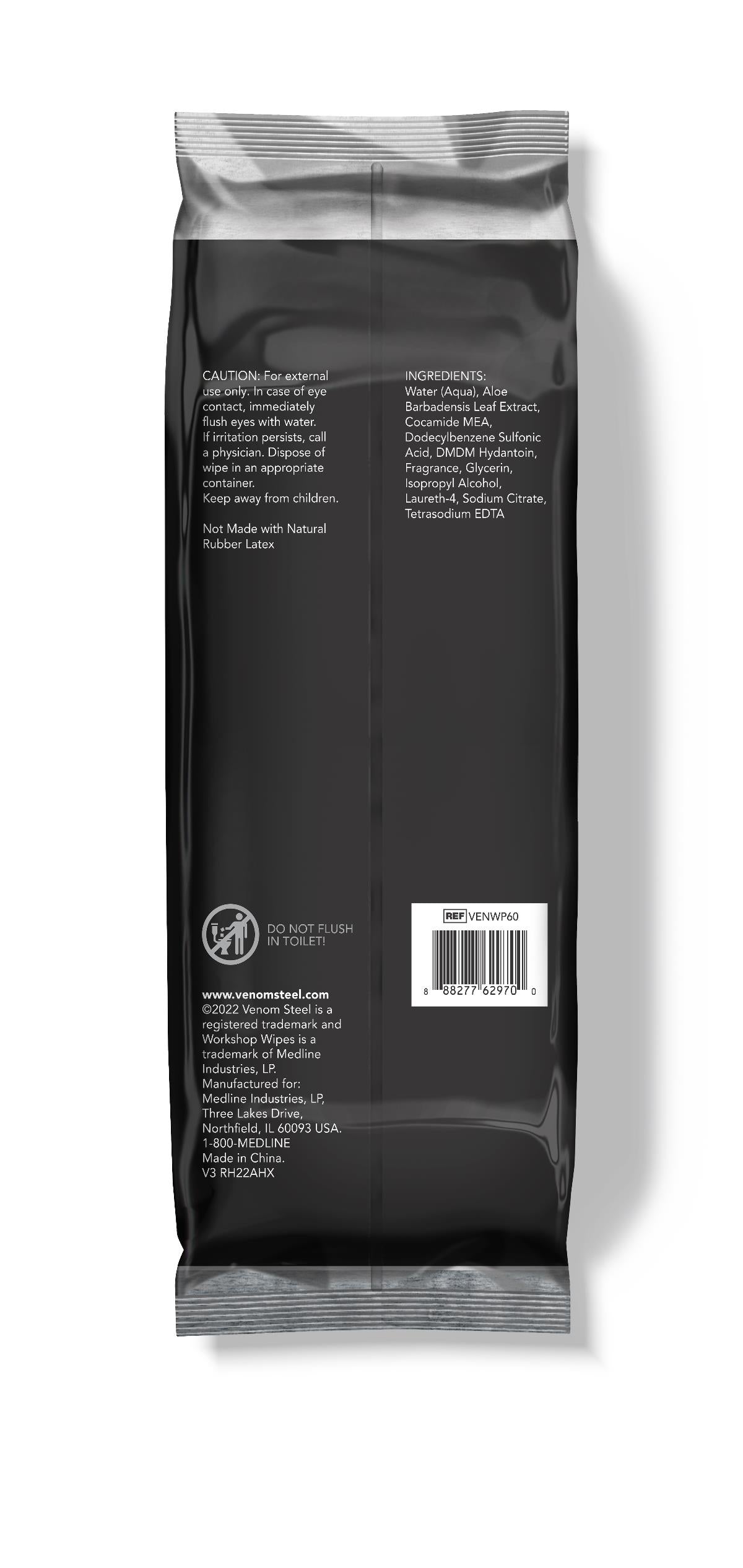 Venom Steel Workshop Wipes with Scrubbing Beads