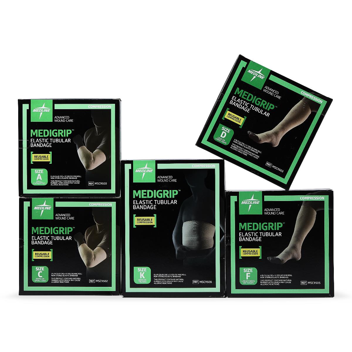 Medigrip Elastic Latex Tubular Support Bandages - BeHope