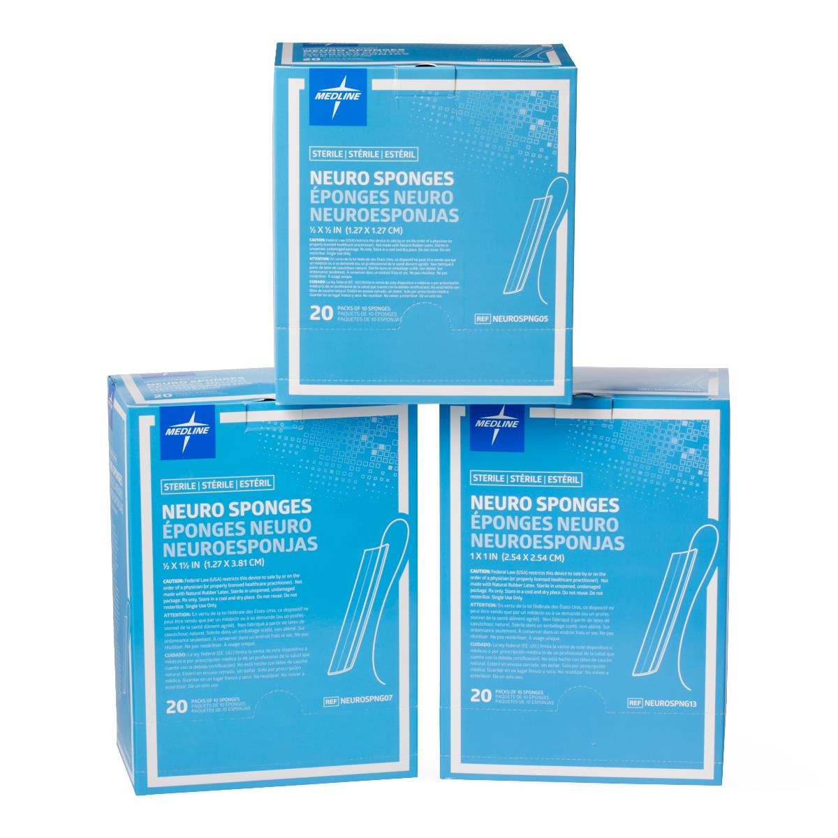 Medline X-ray Detectable Neuro Sponge Patties