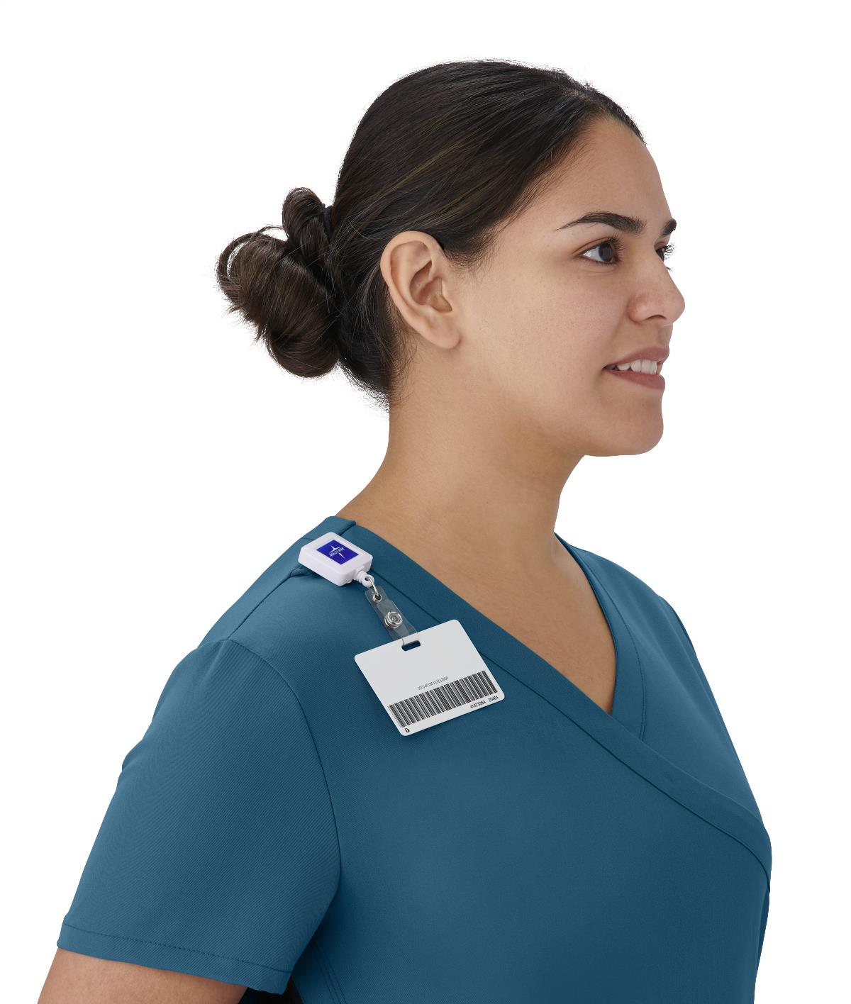 Staten AVE Women's Yoga-Style Scrub Tops with Zipper Pockets (Style 4865)
