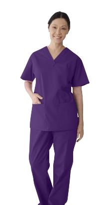 ComfortEase Women's 2-Pocket Scrub Tops (Style 8801)