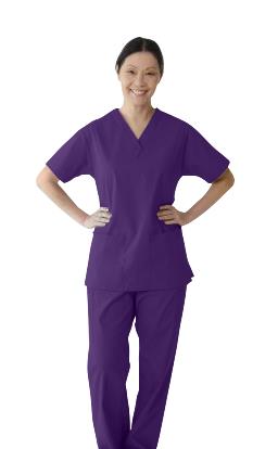 ComfortEase Women's 2-Pocket Scrub Tops (Style 8801)