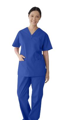 ComfortEase Women's 2-Pocket Scrub Tops (Style 8801)