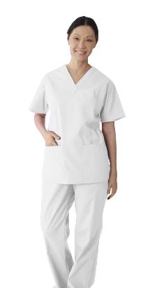 ComfortEase Women's 2-Pocket Scrub Tops (Style 8801)