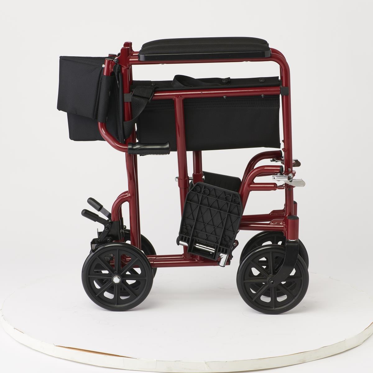 Medline Basic Aluminum Transport Chair with 8" Wheels
