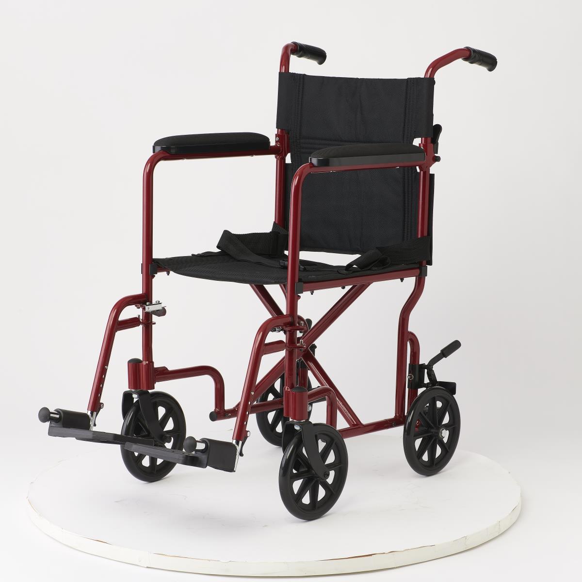 Medline Basic Aluminum Transport Chair with 8" Wheels