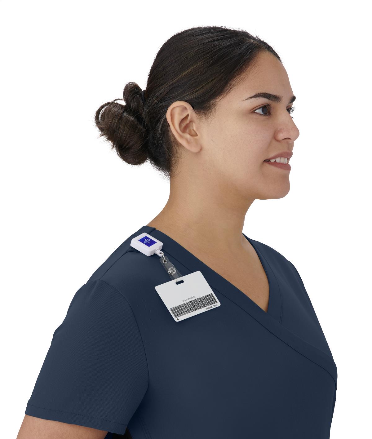 Staten AVE Women's Yoga-Style Scrub Tops with Zipper Pockets (Style 4865)