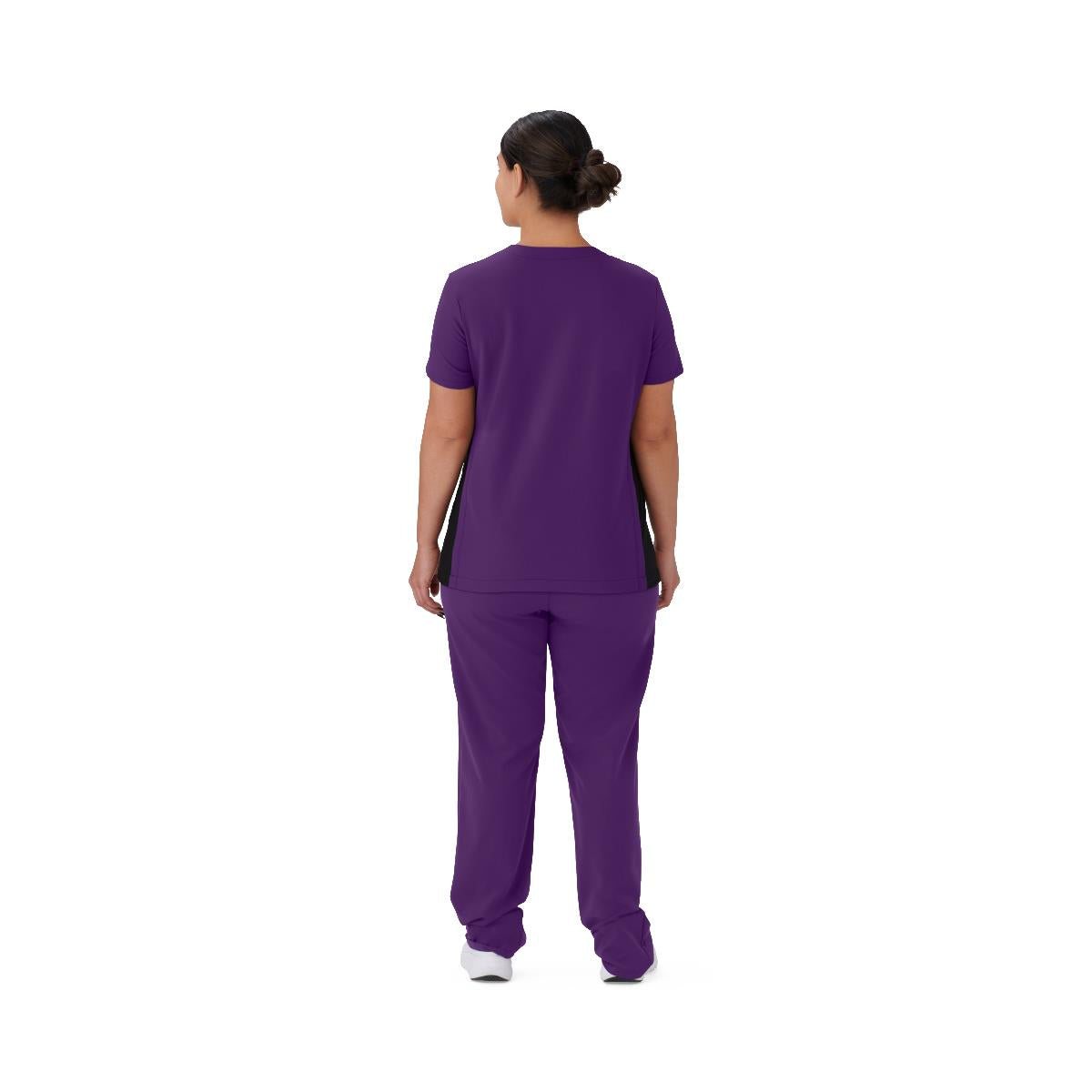 Staten AVE Women's Yoga-Style Scrub Tops with Zipper Pockets (Style 4865)