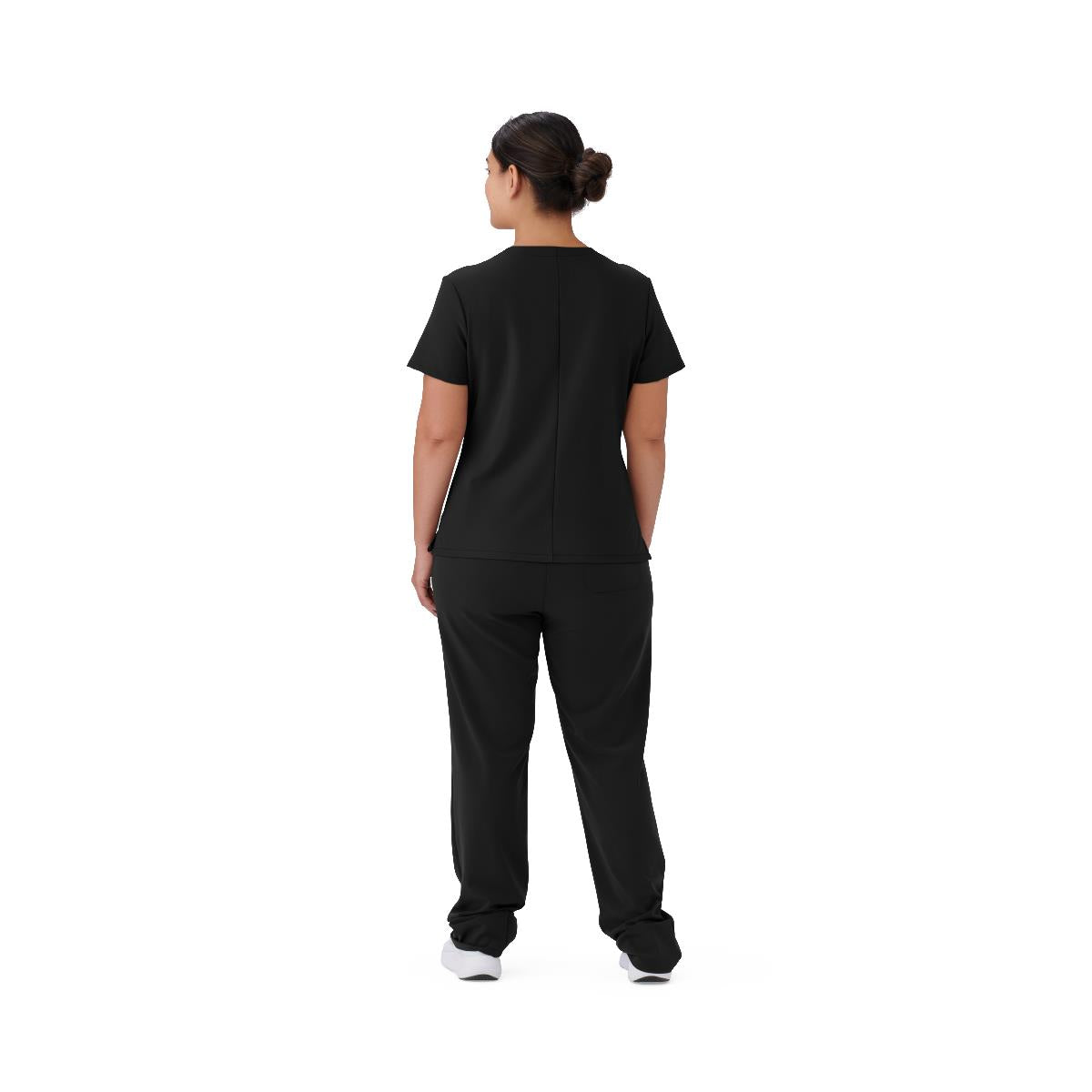 Brooklyn AVE Women's Mock Wrap 2-Pocket Scrub Tops (Style 48787)