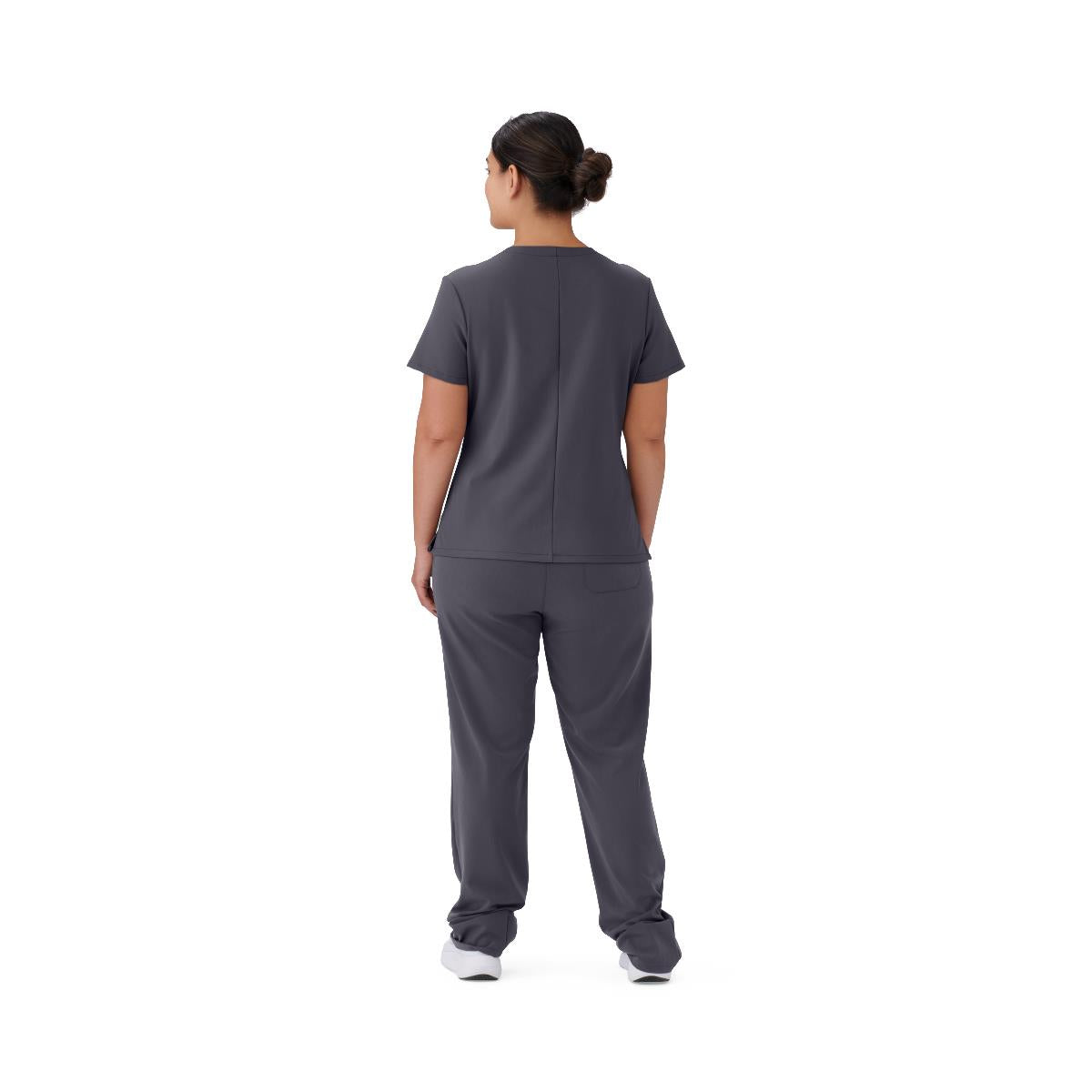 Brooklyn AVE Women's Mock Wrap 2-Pocket Scrub Tops (Style 48787)