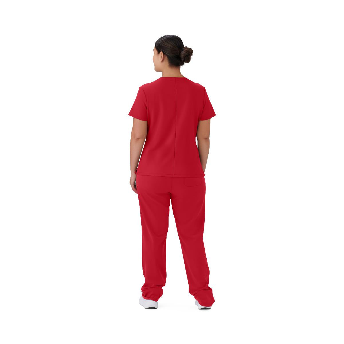 Brooklyn AVE Women's Mock Wrap 2-Pocket Scrub Tops (Style 48787)