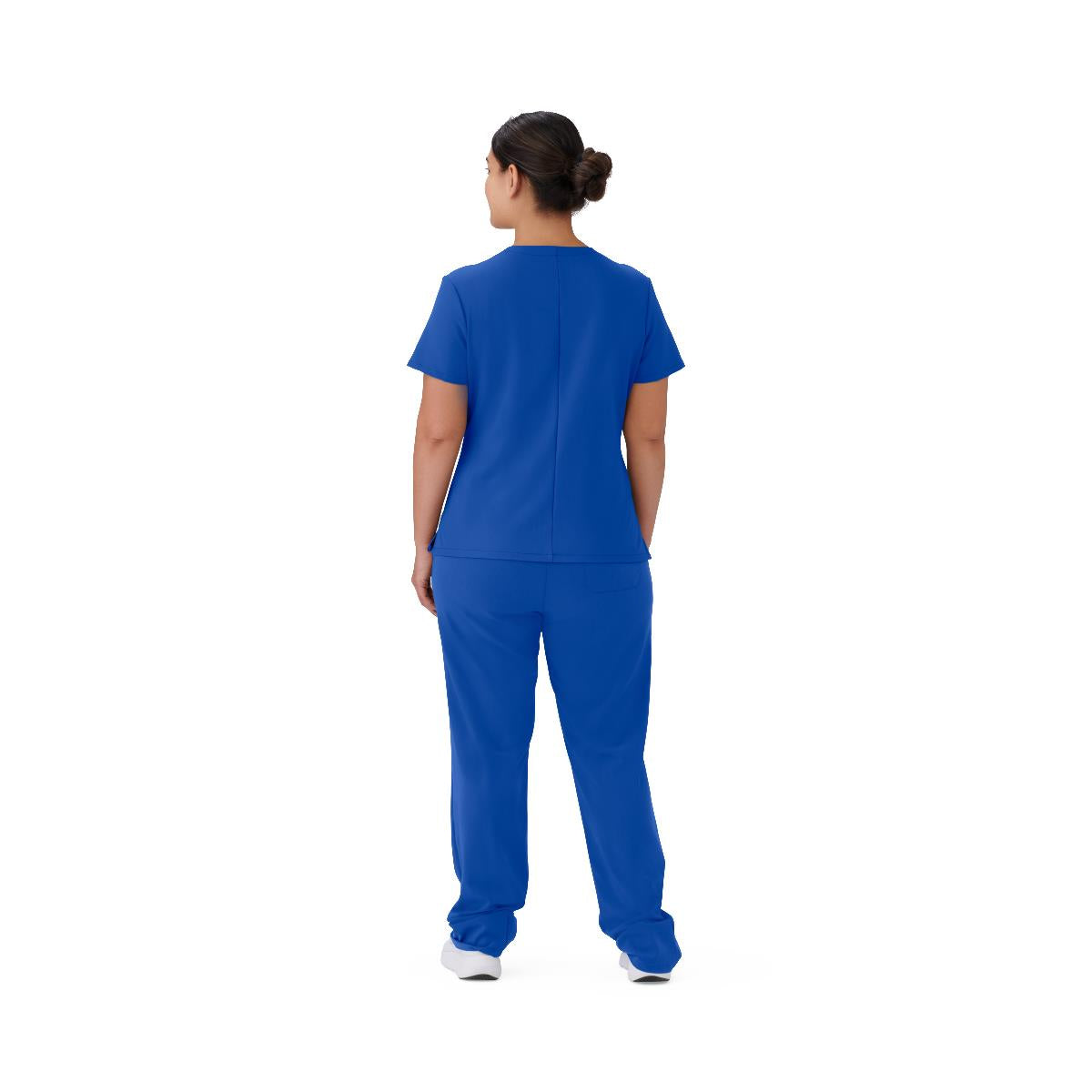 Brooklyn AVE Women's Mock Wrap 2-Pocket Scrub Tops (Style 48787)