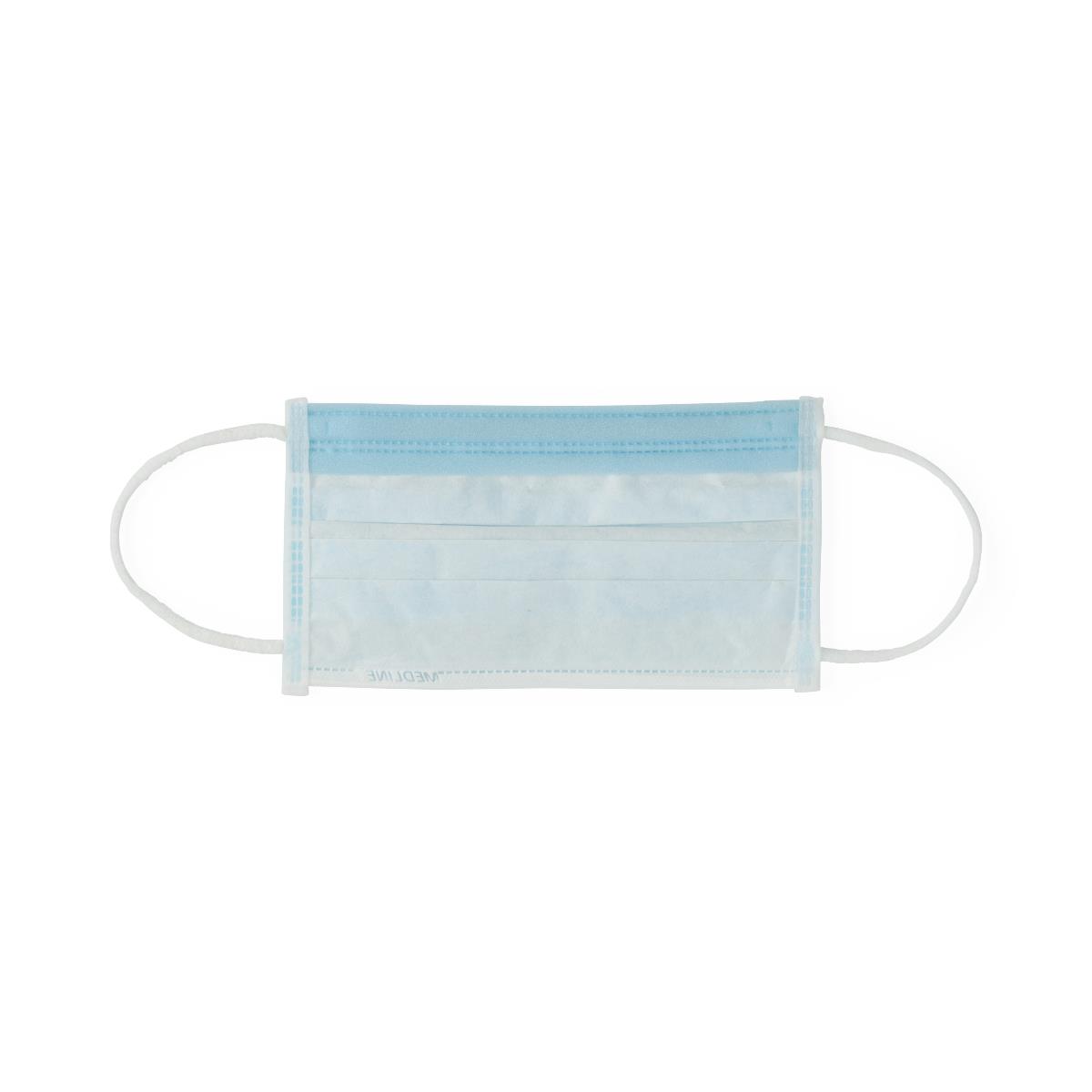 Medline ASTM L1 Proc. Face Mask with Anti-Fog Strip and Ear Loops