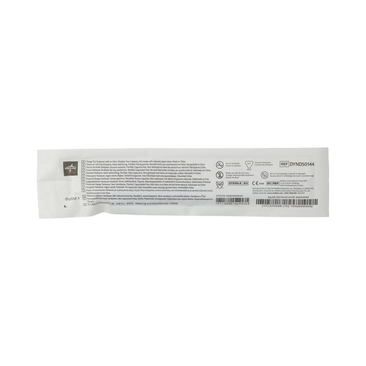 Sterile Yankauer Suction Tools with Flange Tips
