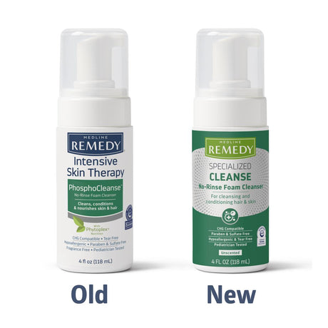 Medline Remedy Specialized No-Rinse Foam Cleanser - BeHope
