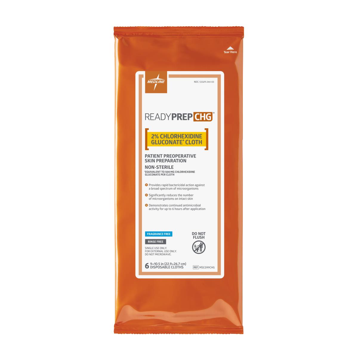 ReadyPrep CHG 2% Chlorhexidine Gluconate Cloths - BeHope
