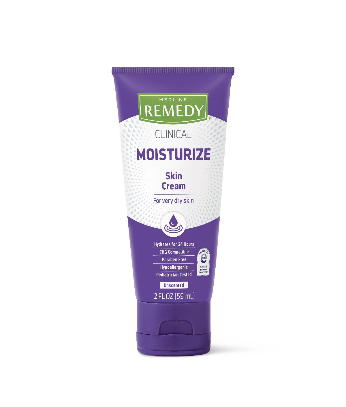 Hand And Body Moisturizer Medline Remedy® Clinical Moisturize 2 Oz. Tube Unscented Cream Chg Compatible