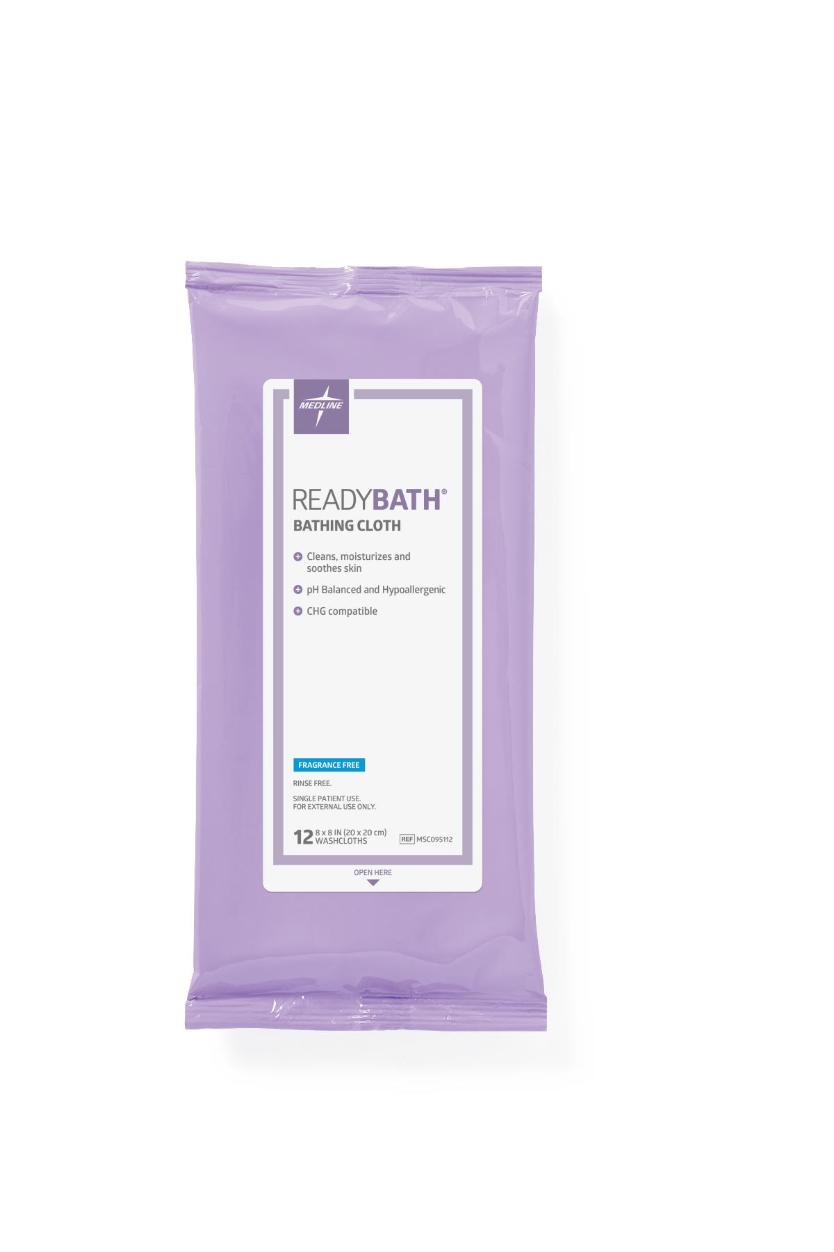 ReadyBath Total Body Cleansing Standard Weight Washcloths - BeHope