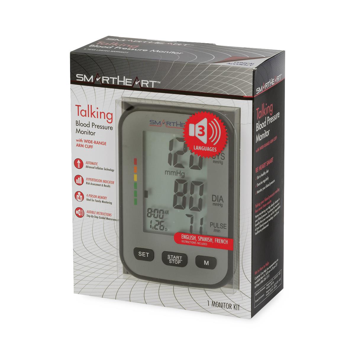 Smartheart Digital Blood Pressure Arm Monitors - BeHope